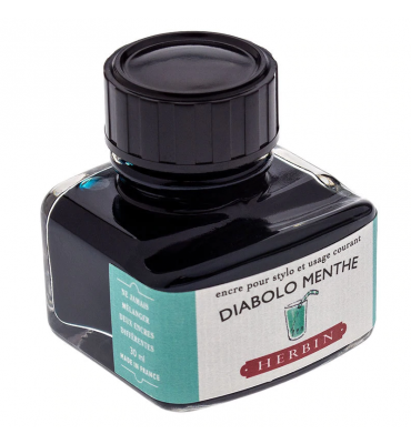 Tinta para Caneta Tinteiro Herbin La Perle des Encres 30ml Diabolo Menthe