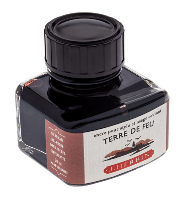 Tinta para Caneta Tinteiro Herbin La Perle des Encres 30ml Terre de Feu