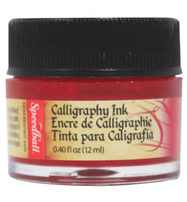 Tinta Para Caligrafia Speedball 12ml Vermelho Escarlate 3101