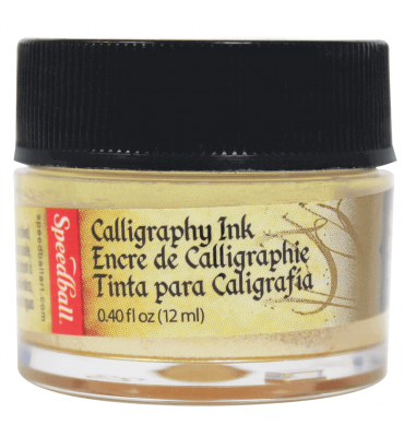 Tinta Para Caligrafia Speedball 12ml Ouro Metálico 3105