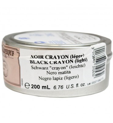 Tinta Para Litogravura Charbonnel Black Crayon 200ml