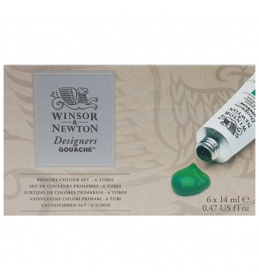 Tinta Guache Winsor & Newton Designers 06 Cores 