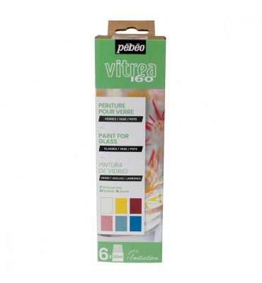 Tinta Initia Vitrea Colour 1 Pebeo 6 Unidades