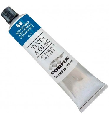 Tinta a Óleo Corfix 190ml 068 Azul Ultramar G1