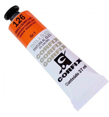 Tinta a Óleo Corfix 37ml 126 Alaranjado de Cád. G1