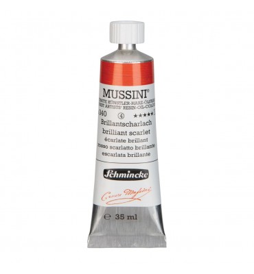 Tinta Óleo Schmincke Mussini 35ml S4 340 Brilliant Scarlet 