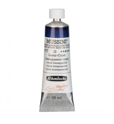 Tinta Óleo Schmincke Mussini 35ml S3 477 Transparent Cyan