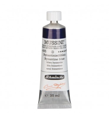 Tinta Óleo Schmincke Mussini 35ml S3 495 Byzantine Blue