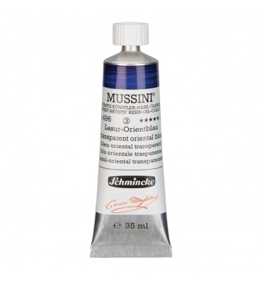 Tinta Óleo Schmincke Mussini 35ml S3 496 Transparent Oriental Blue