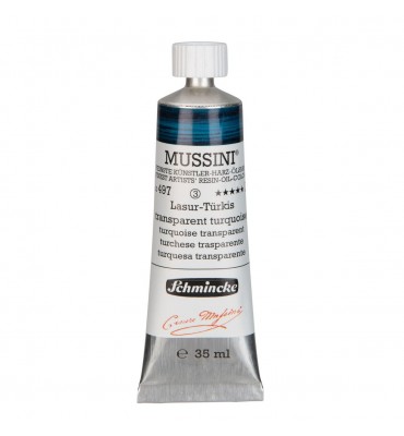Tinta Óleo Schmincke Mussini 35ml S3 497 Transparent Turquoise