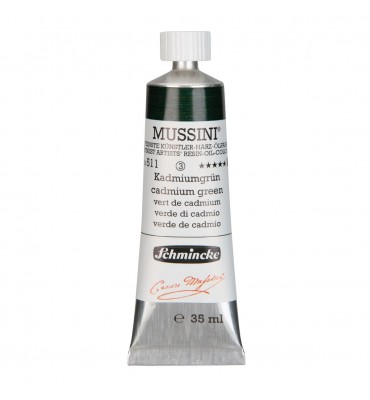 Tinta Óleo Schmincke Mussini 35ml S3 511 Cadmium Green