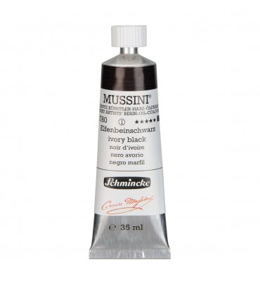 Tinta Óleo Schmincke Mussini 35ml S1 780 Ivory Black