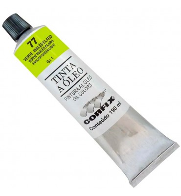 Tinta a Óleo Corfix 190ml 077 Verde Inglês Claro G1