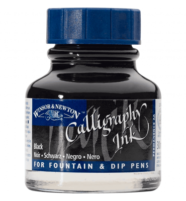 Tinta Para Caligrafia Winsor & Newton Black