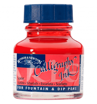 Tinta Para Caligrafia Winsor & Newton Vermelho Escarlate