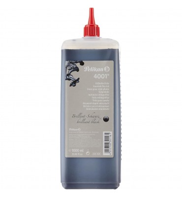 Tinta Para Caneta Tinteiro 4001 Pelikan 1 Litro Preto