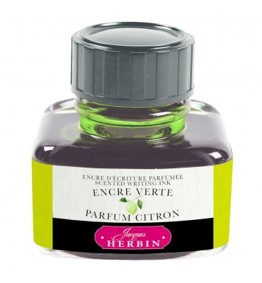 Tinta Para Caneta Tinteiro Herbin 30ml Perfumada Cor e Aroma de Citron