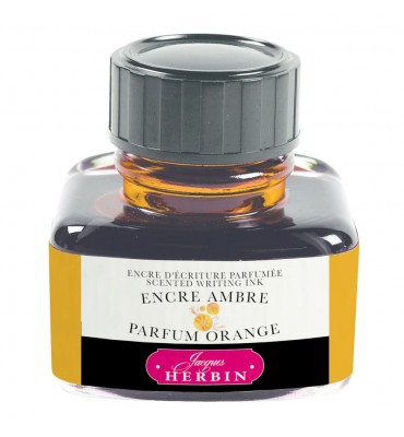 Tinta Para Caneta Tinteiro Herbin 30ml Perfumada Cor e Aroma de Laranja