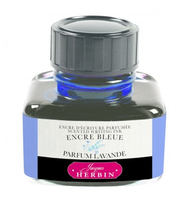 Tinta Para Caneta Tinteiro Herbin 30ml Perfumada Cor e Aroma de Lavanda 