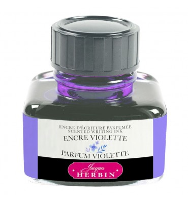 Tinta Para Caneta Tinteiro Herbin 30ml Perfumada Cor e Aroma de Violeta