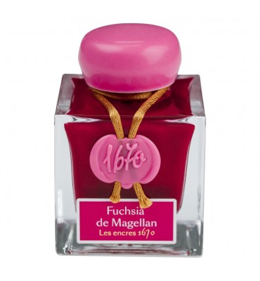 Tinta Para Caneta Tinteiro Herbin 1670 50ml Fuchsia Magellan