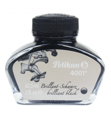 Tinta Para Caneta Tinteiro 4001 Pelikan 62,5ml Preto Brilhante
