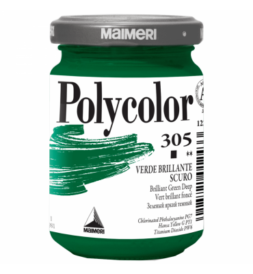 Tinta Acrílica Polycolor Maimeri 140ml Brilliant Green Deep 305