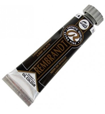 Tinta Óleo Rembrandt 15ml 702 Lamp Black - Série 1
