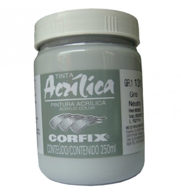 Tinta Acrílica Corfix 250ml 131 Gris Neutro G1