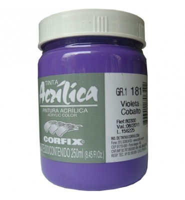 Tinta Acrílica Corfix 250ml 181 Violeta Cobalto G1