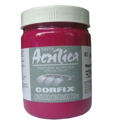 Tinta Acrílica Corfix 250ml 60 Magenta G2
