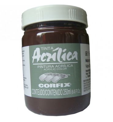 Tinta Acrílica Corfix 250ml 64 Marrom Van Dick G1