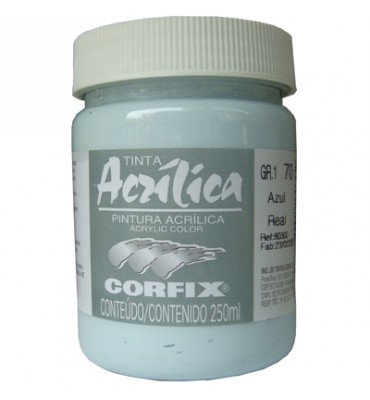 Tinta Acrílica Corfix 250ml 70 Azul Real G1