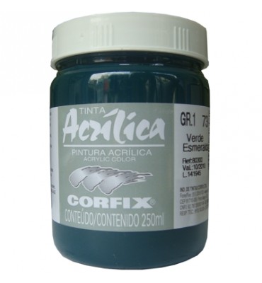 Tinta Acrílica Corfix 250ml 73 Verde Esmeralda G1