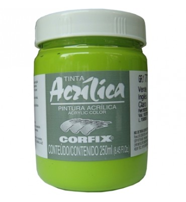 Tinta Acrílica Corfix 250ml 77 Verde Inglês Claro G1