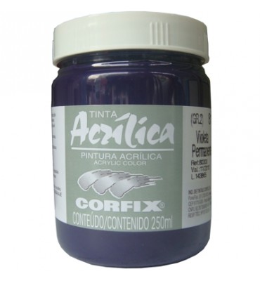 Tinta Acrílica Corfix 250ml 81 Violeta Permanente G2