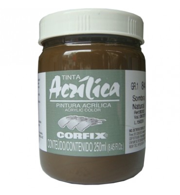 Tinta Acrílica Corfix 250ml 84 Sombra Natural G1