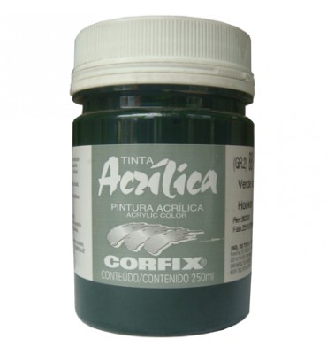 Tinta Acrílica Corfix 250ml 88 Verde de Hooker G2