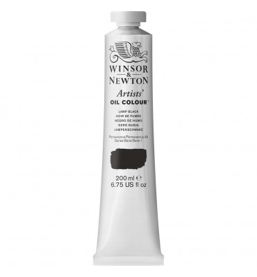 Tinta Óleo Winsor & Newton Artist 200ml S1 Lamp Black
