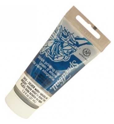 Tinta de Xilogravura Speedball 37ml Prata 3414