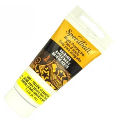 Tinta Óleo Para Xilogravura 37ml Speedball 3455 Amarela