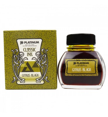 Tinta de Caneta Tinteiro Platinum Classic Citrus Black 60ml