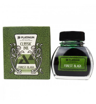 Tinta de Caneta Tinteiro Platinum Classic Forest Black 60ml