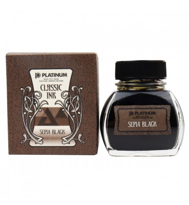 Tinta de Caneta Tinteiro Platinum Classic Sepia Black 60ml