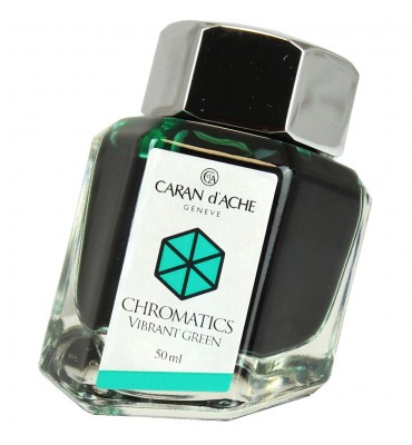 Tinta Para Caneta Tinteiro Caran d'Ache Chromatics Vibrant Green 50ml