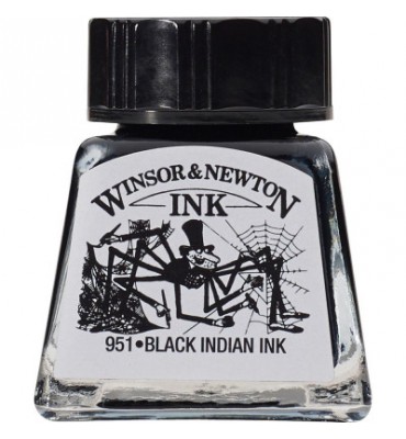 Tinta para Desenho Winsor & Newton 14ml Black Indian