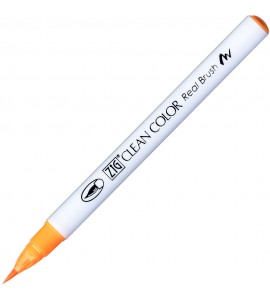 Caneta Zig Clean Color Real Brush Kuretake 002 Fluor Orange