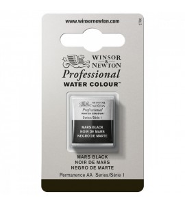 Tinta Aquarela Profissional Winsor & Newton Pastilha S1 386 Mars Black