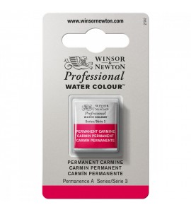 Tinta Aquarela Profissional Winsor & Newton Pastilha S3 479 Permanent Carmine