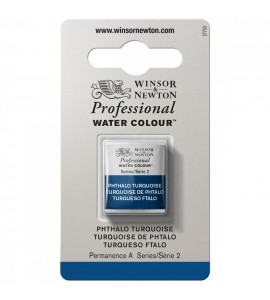 Tinta Aquarela Profissional Winsor & Newton Pastilha S2 526 Phthalo Turquoise